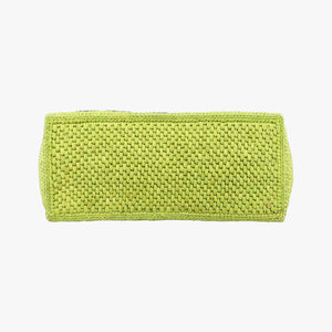 Pre-owned Loewe Font Tote Small Green Raffia A685B59X01 handbag | stylenewstar