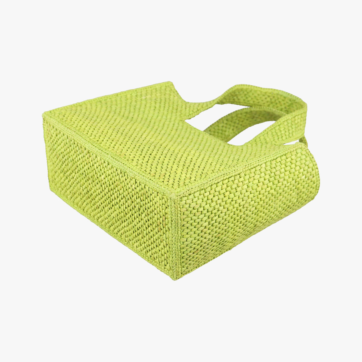 Pre-owned Loewe Font Tote Small Green Raffia A685B59X01 handbag | stylenewstar