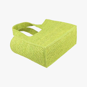 Pre-owned Loewe Font Tote Small Green Raffia A685B59X01 handbag | stylenewstar