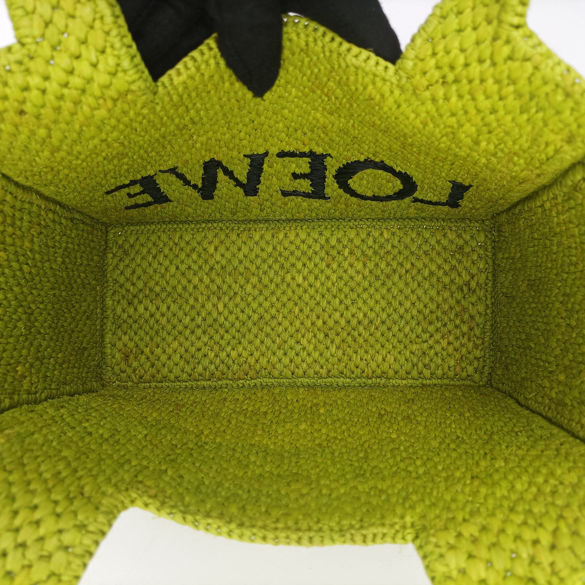 Pre-owned Loewe Font Tote Small Green Raffia A685B59X01 handbag | stylenewstar