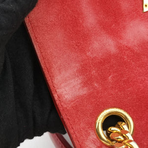 Vintage Yves Saint Laurent VICKY Red Patent Leather 538439 shoulderbag | stylenewstar