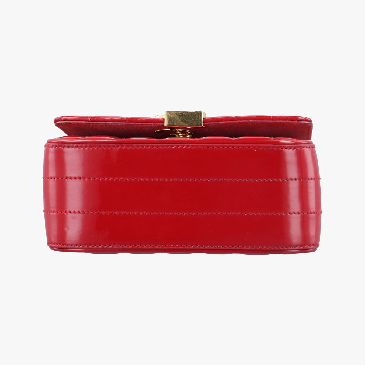 Vintage Yves Saint Laurent VICKY Red Patent Leather 538439 shoulderbag | stylenewstar