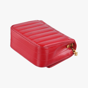 Vintage Yves Saint Laurent VICKY Red Patent Leather 538439 shoulderbag | stylenewstar