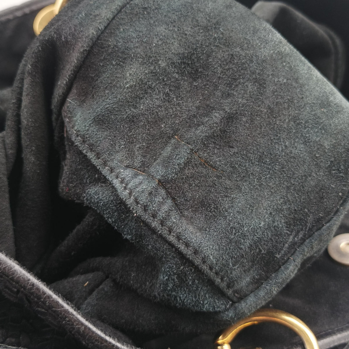 Pre-owned Christian Dior Soft Lady Dior Intrecciato Tote Black lambskin  handbag | stylenewstar