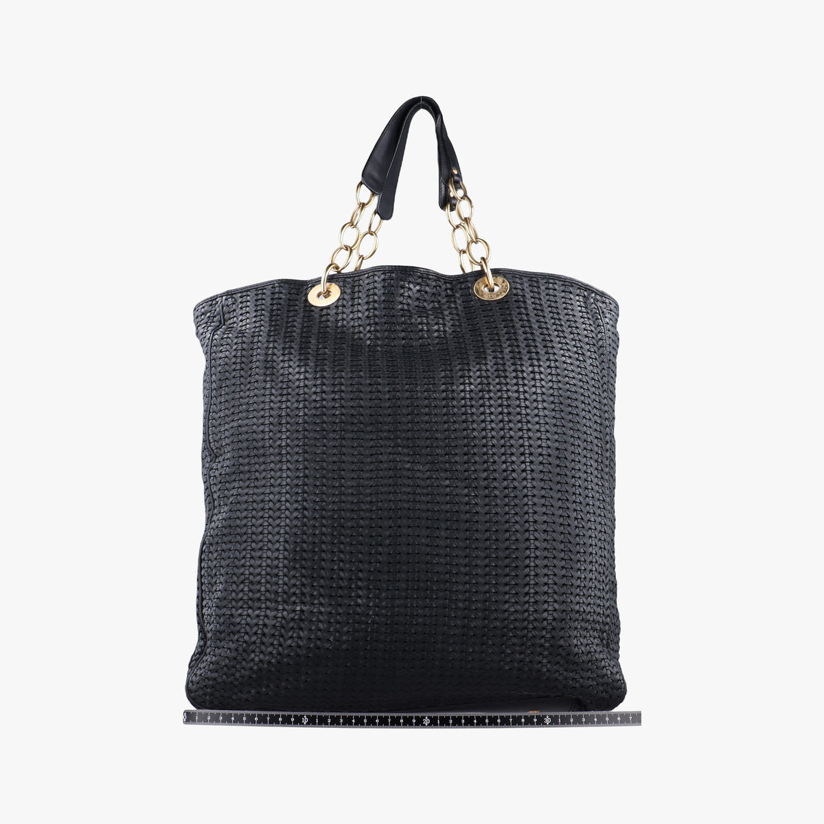 Pre-owned Christian Dior Soft Lady Dior Intrecciato Tote Black lambskin  handbag | stylenewstar