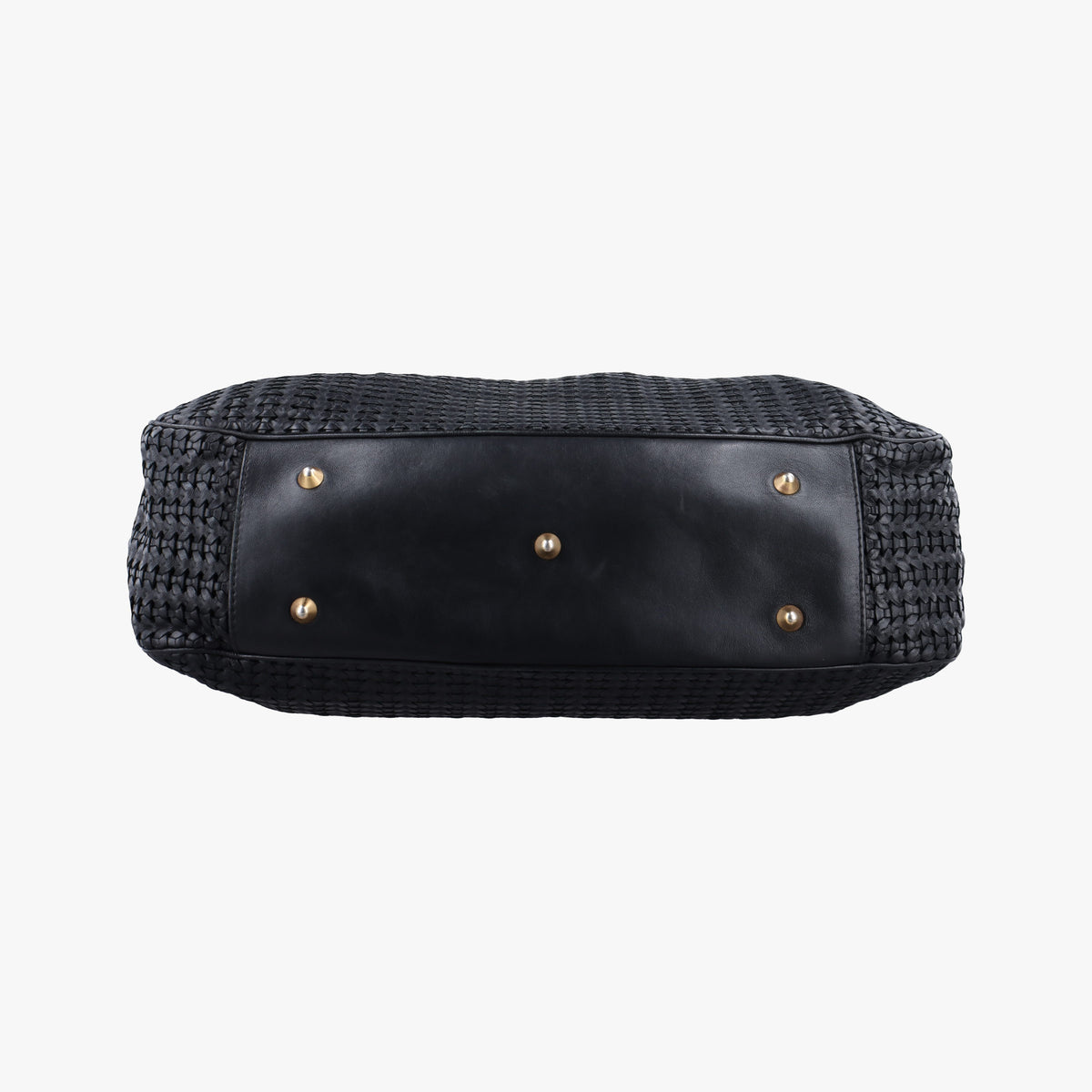 Pre-owned Christian Dior Soft Lady Dior Intrecciato Tote Black lambskin  handbag | stylenewstar