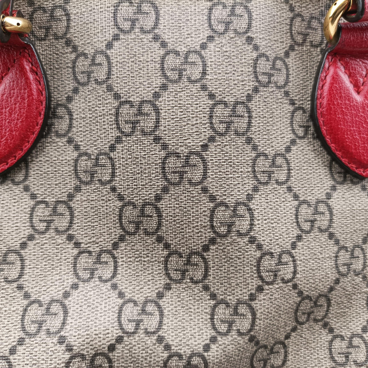 Secondhand Gucci GG Supreme Bosco PATCHED beige×multi PVC coated canvas 473887 shoulderbag | stylenewstar