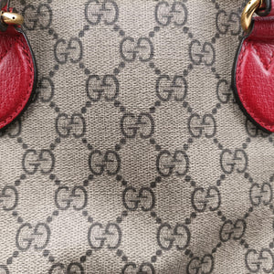 Secondhand Gucci GG Supreme Bosco PATCHED beige×multi PVC coated canvas 473887 shoulderbag | stylenewstar