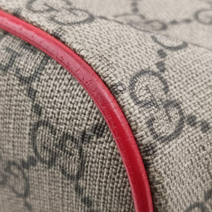 Secondhand Gucci GG Supreme Bosco PATCHED beige×multi PVC coated canvas 473887 shoulderbag | stylenewstar