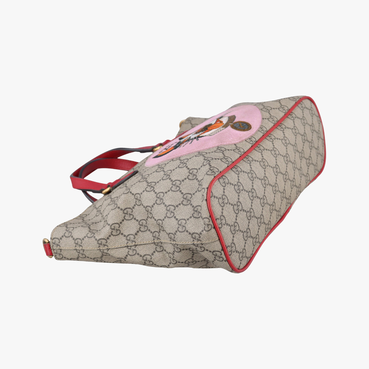 Secondhand Gucci GG Supreme Bosco PATCHED beige×multi PVC coated canvas 473887 shoulderbag | stylenewstar