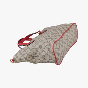 Secondhand Gucci GG Supreme Bosco PATCHED beige×multi PVC coated canvas 473887 shoulderbag | stylenewstar