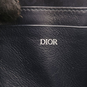 Pre-owned Christian Dior Air Jordan Wings Messenger Blue Leather 2NIBC119YWD shoulderbag | stylenewstar