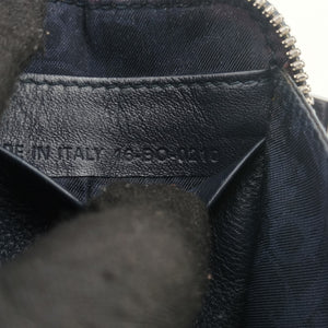 Pre-owned Christian Dior Air Jordan Wings Messenger Blue Leather 2NIBC119YWD shoulderbag | stylenewstar