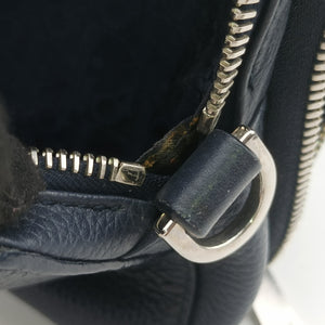 Pre-owned Christian Dior Air Jordan Wings Messenger Blue Leather 2NIBC119YWD shoulderbag | stylenewstar