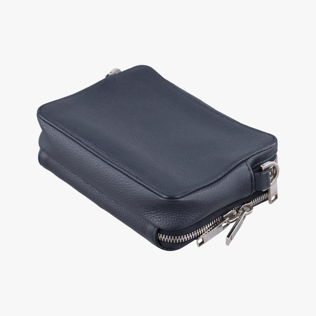 Pre-owned Christian Dior Air Jordan Wings Messenger Blue Leather 2NIBC119YWD shoulderbag | stylenewstar