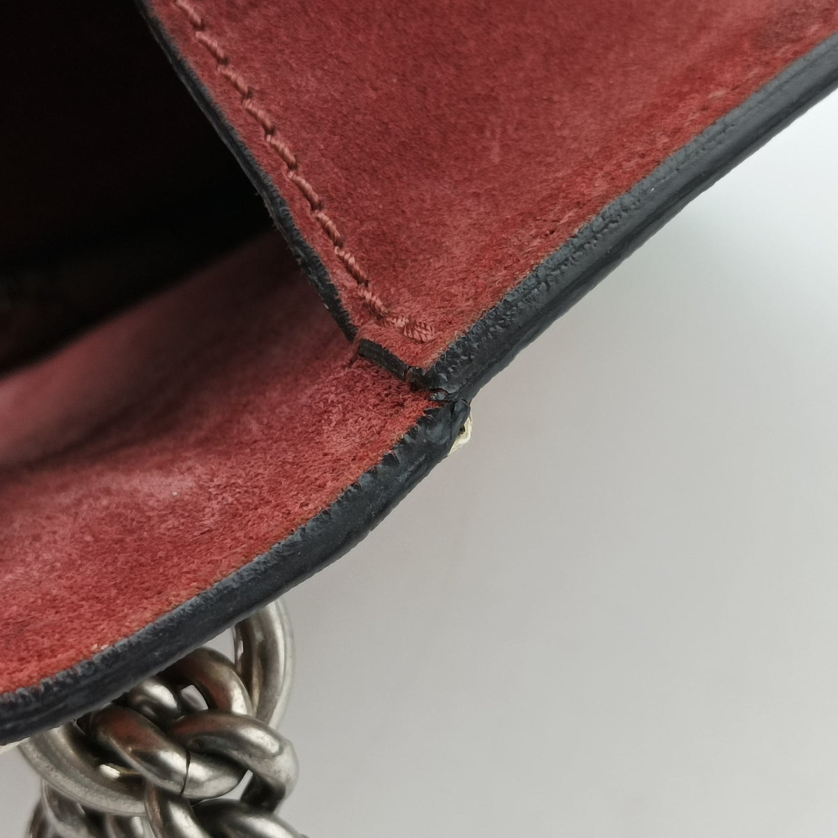 Pre-owned Gucci Dionysus beige×red PVC coated canvas × suede 421970 shoulderbag | stylenewstar