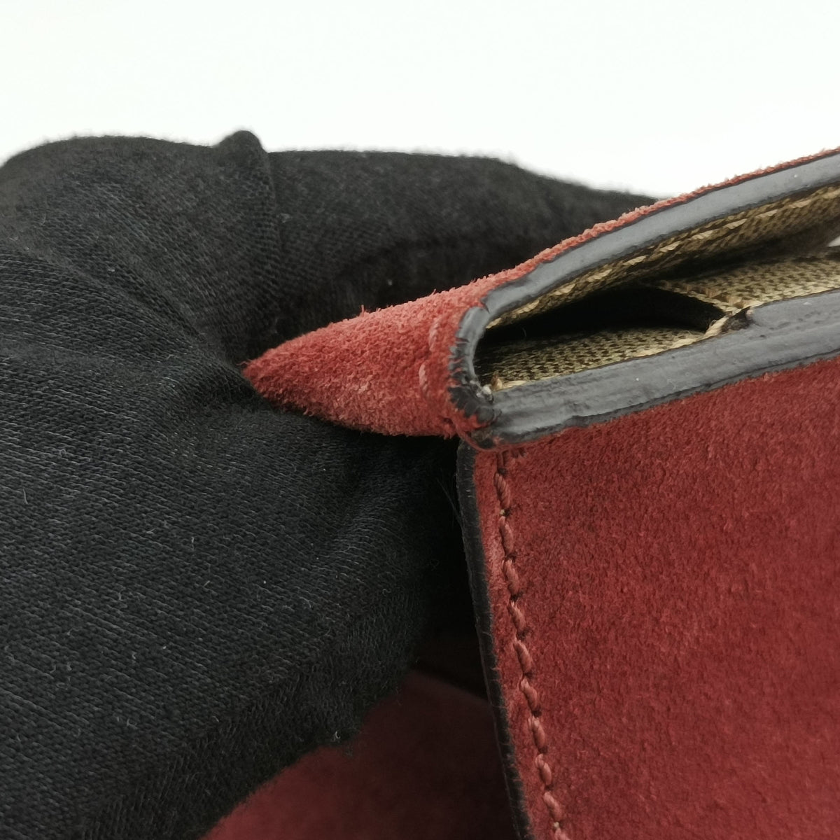 Pre-owned Gucci Dionysus beige×red PVC coated canvas × suede 421970 shoulderbag | stylenewstar