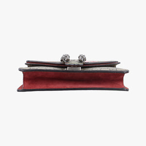 Pre-owned Gucci Dionysus beige×red PVC coated canvas × suede 421970 shoulderbag | stylenewstar