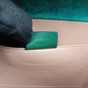 Pre-owned Gucci Sylvie Green Patent Leather 589479 handbag | stylenewstar