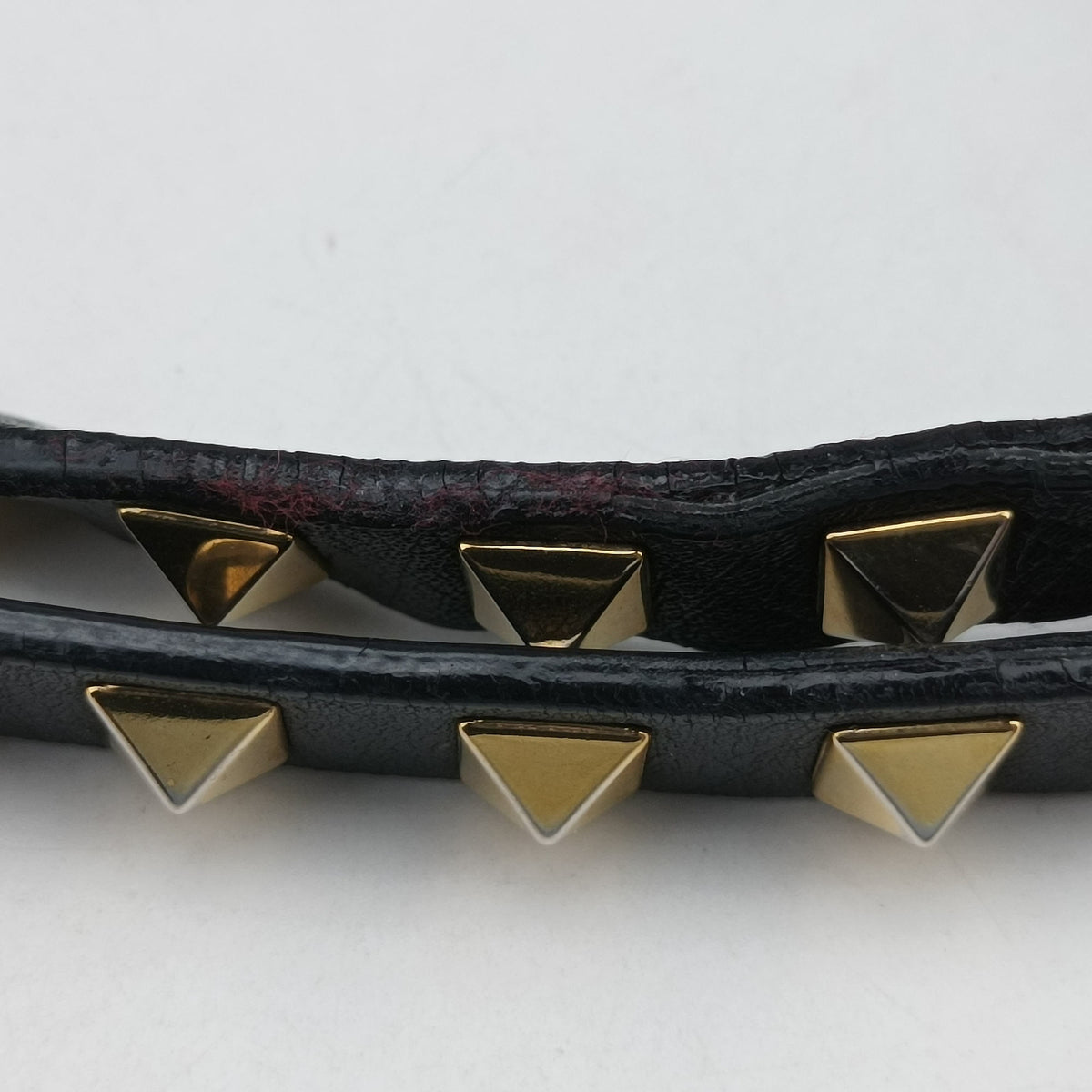 Pre-owned Valentino Rockstud Black Leather  shoulderbag | stylenewstar