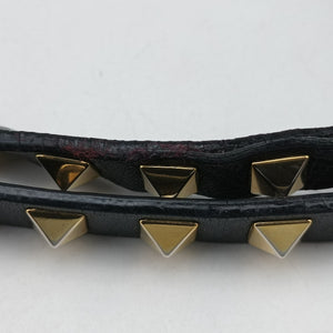 Pre-owned Valentino Rockstud Black Leather  shoulderbag | stylenewstar