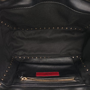 Pre-owned Valentino Rockstud Black Leather  shoulderbag | stylenewstar
