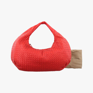 Pre-owned Bottega Veneta Intrecciato Red lambskin  handbag | stylenewstar
