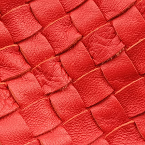 Pre-owned Bottega Veneta Intrecciato Red lambskin  handbag | stylenewstar