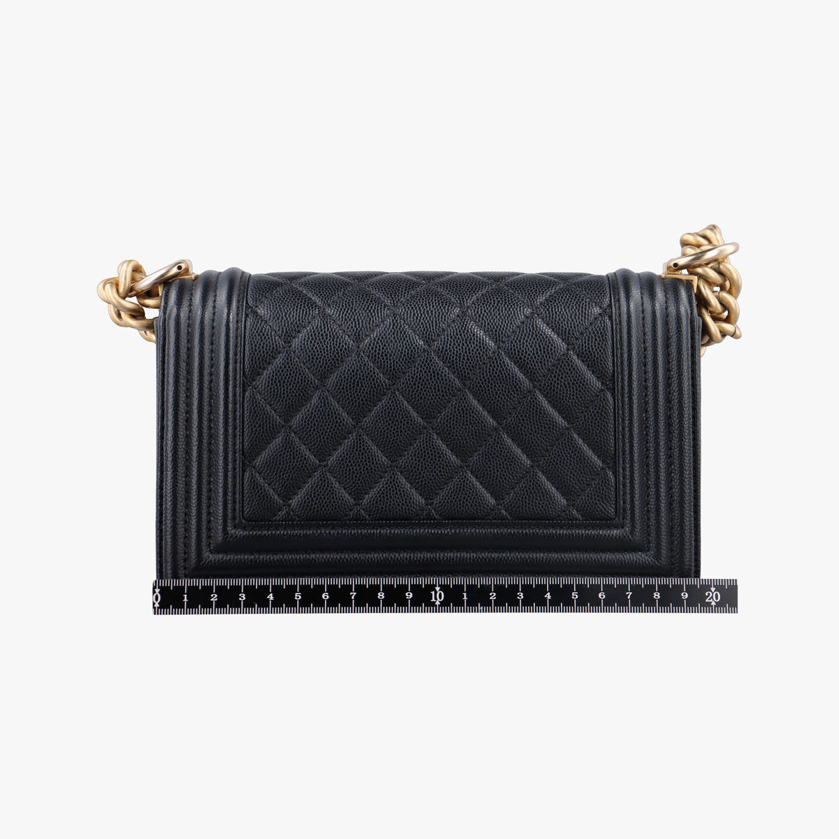 Vintage Chanel BOY CHANEL Black caviar skin A67085 shoulderbag | stylenewstar