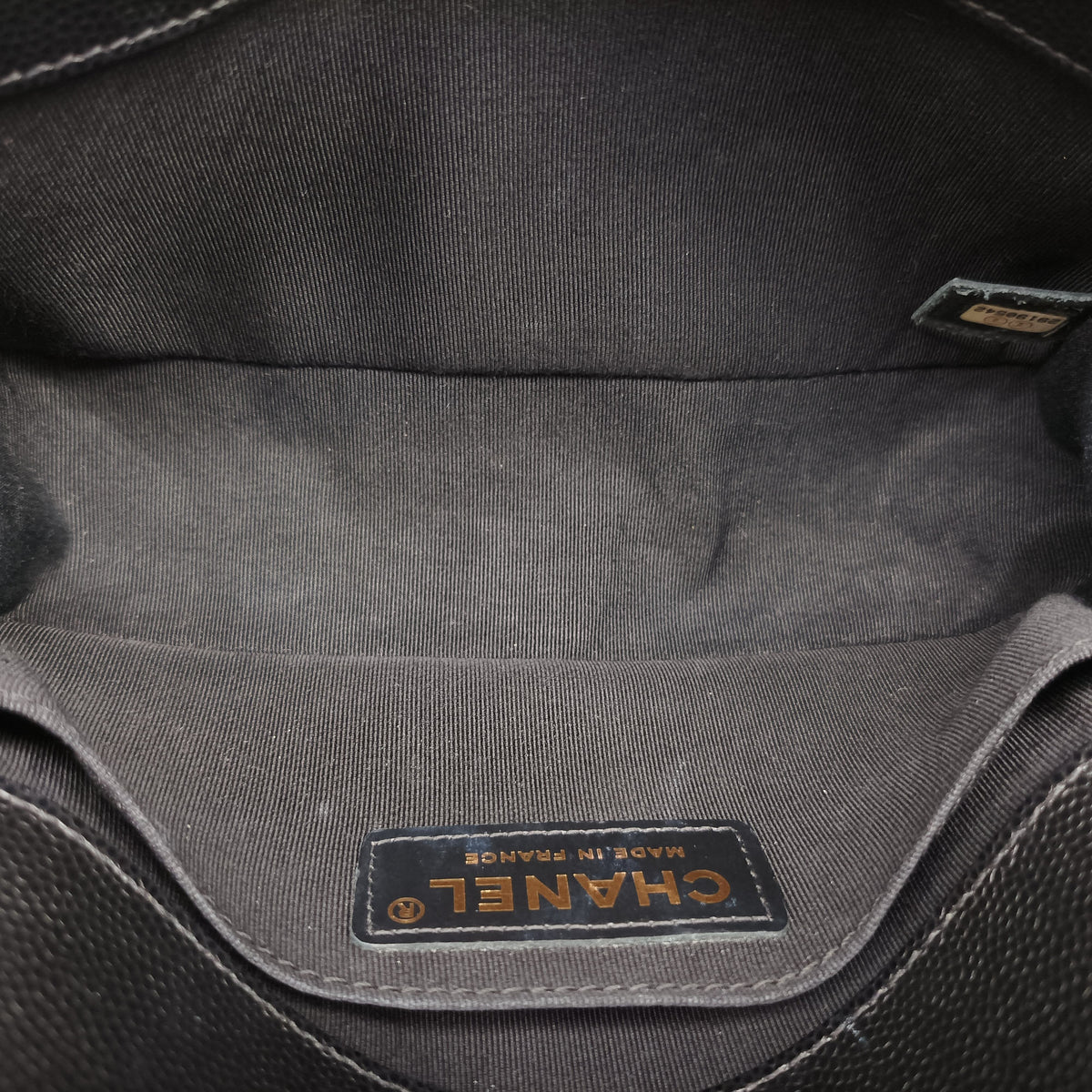 Vintage Chanel BOY CHANEL Black caviar skin A67085 shoulderbag | stylenewstar