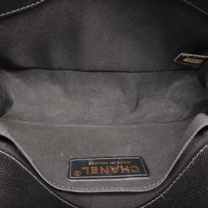 Vintage Chanel BOY CHANEL Black caviar skin A67085 shoulderbag | stylenewstar