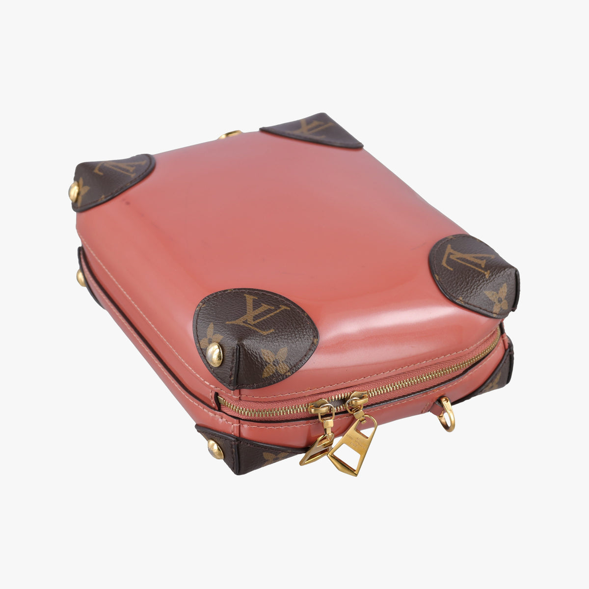 Pre-owned Louis Vuitton Miroir Venice Vieux Rose Monogram Canvas×Vernis M53546 shoulderbag | stylenewstar