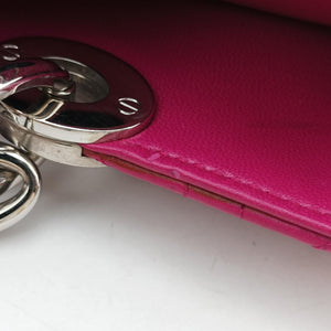 Pre-owned Christian Dior Cannage Dior Soft Shopping Rose lambskin  shoulderbag | stylenewstar