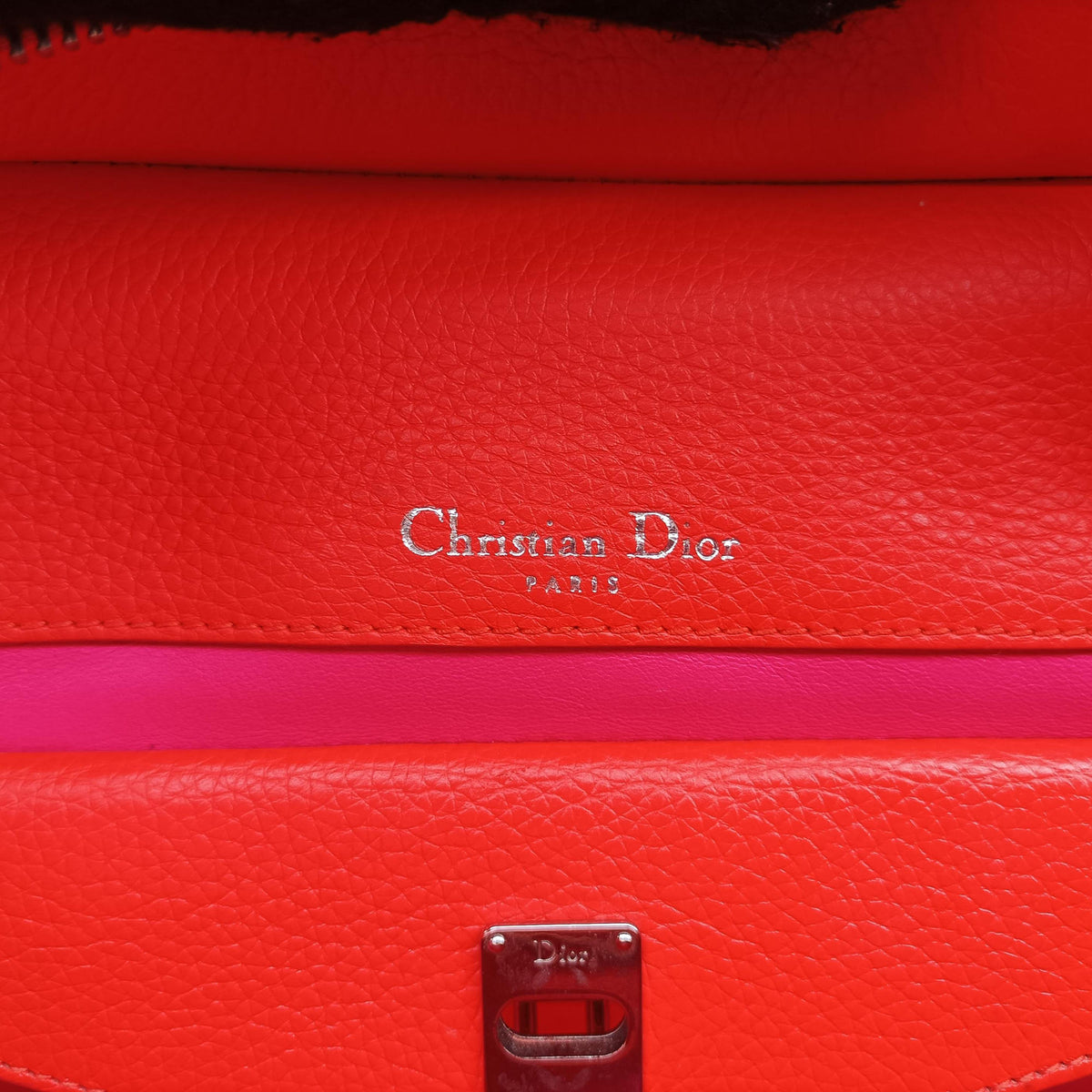 Pre-owned Christian Dior Dior Bar Pink Leather  handbag | stylenewstar