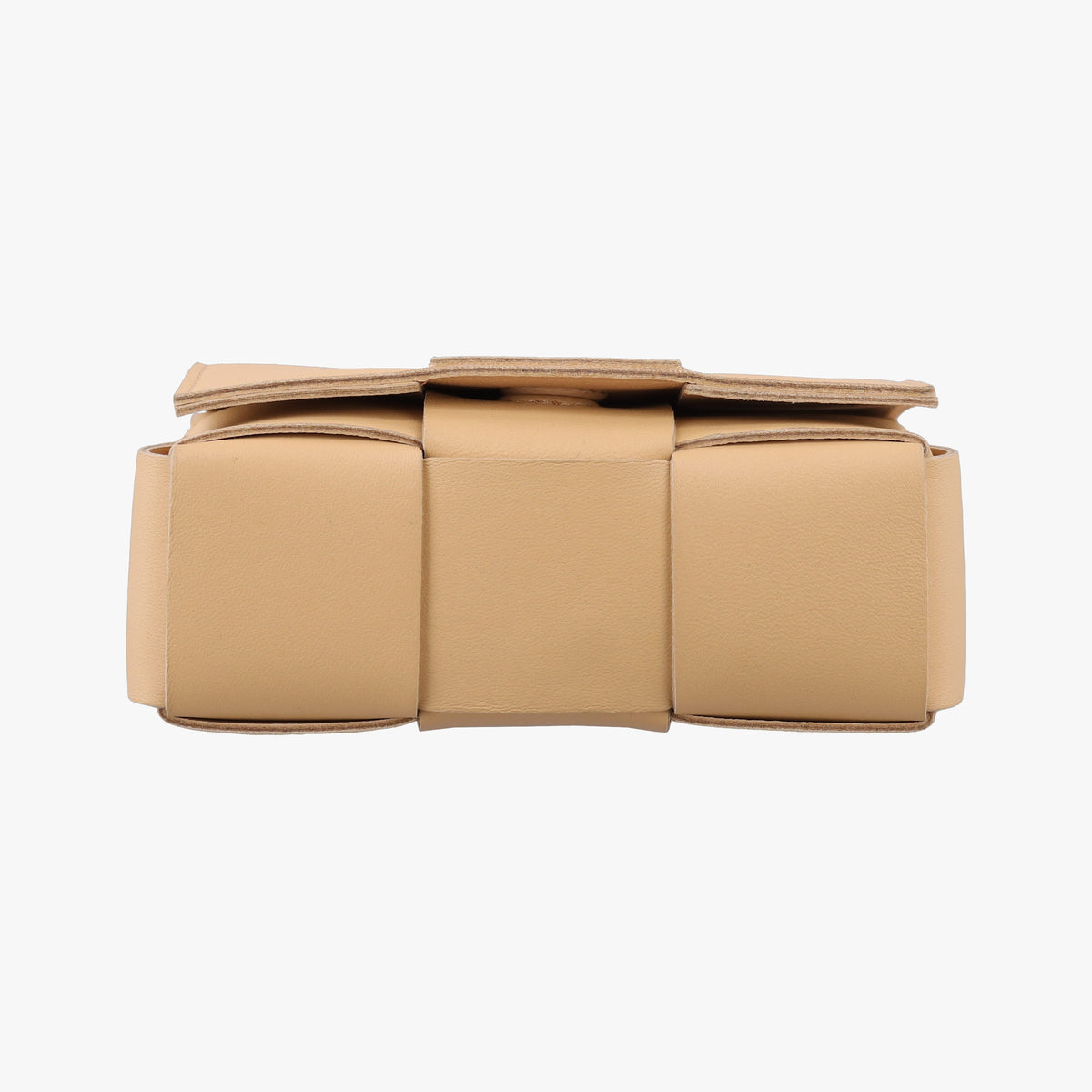 Pre-owned Bottega Veneta candy cassette Beige lambskin  crossbodybag | stylenewstar