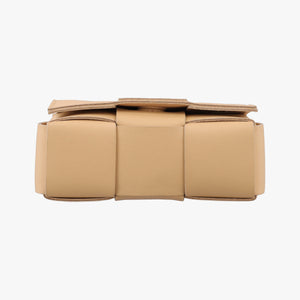 Pre-owned Bottega Veneta candy cassette Beige lambskin  crossbodybag | stylenewstar