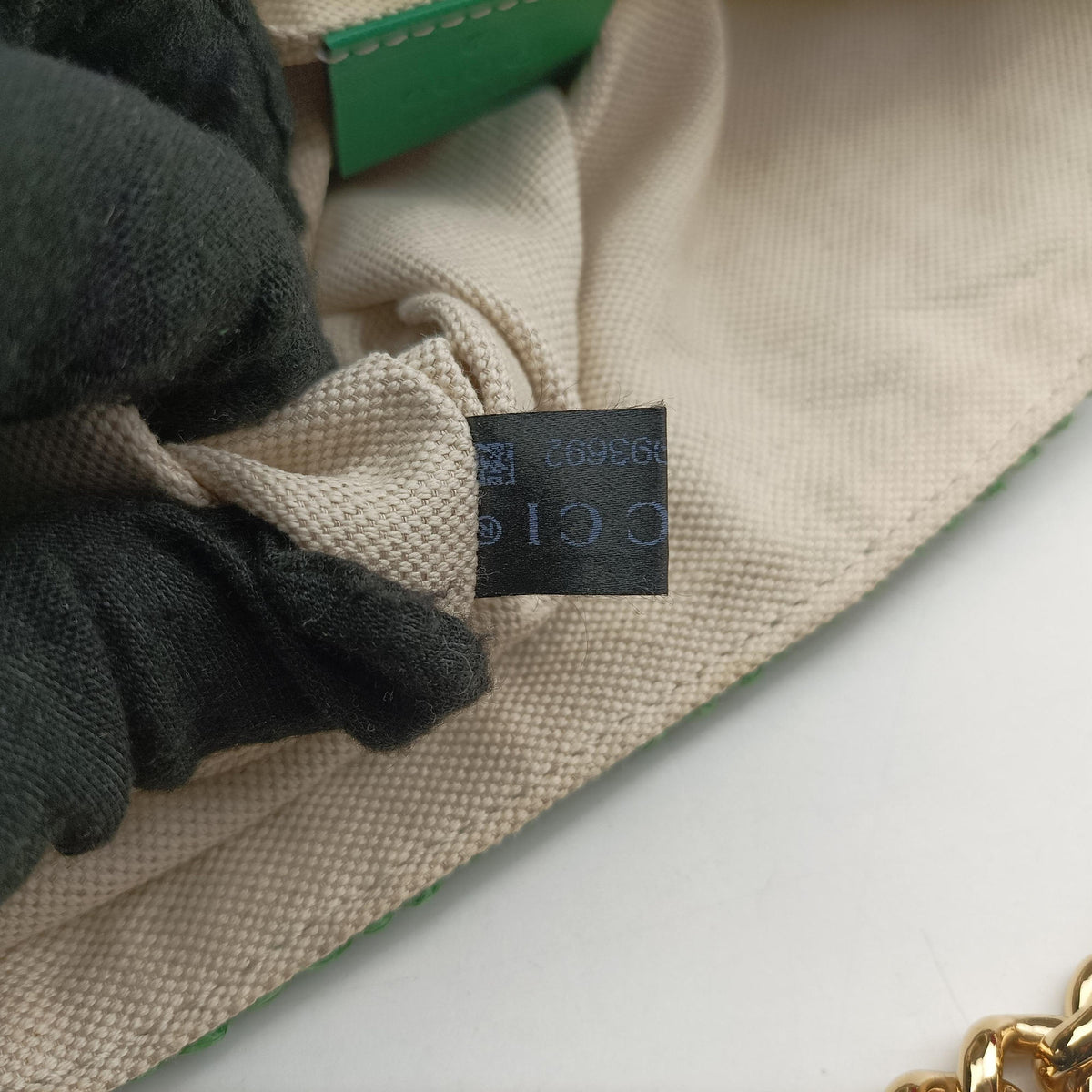 Secondhand Gucci GG Marmont Beige×Multicolour straw 574433 shoulderbag | stylenewstar