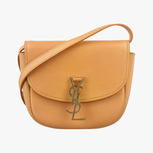 Pre-owned Yves Saint Laurent KAIA small Camel Leather 619740 shoulderbag | stylenewstar