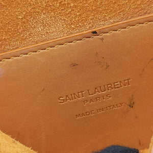 Pre-owned Yves Saint Laurent KAIA small Camel Leather 619740 shoulderbag | stylenewstar