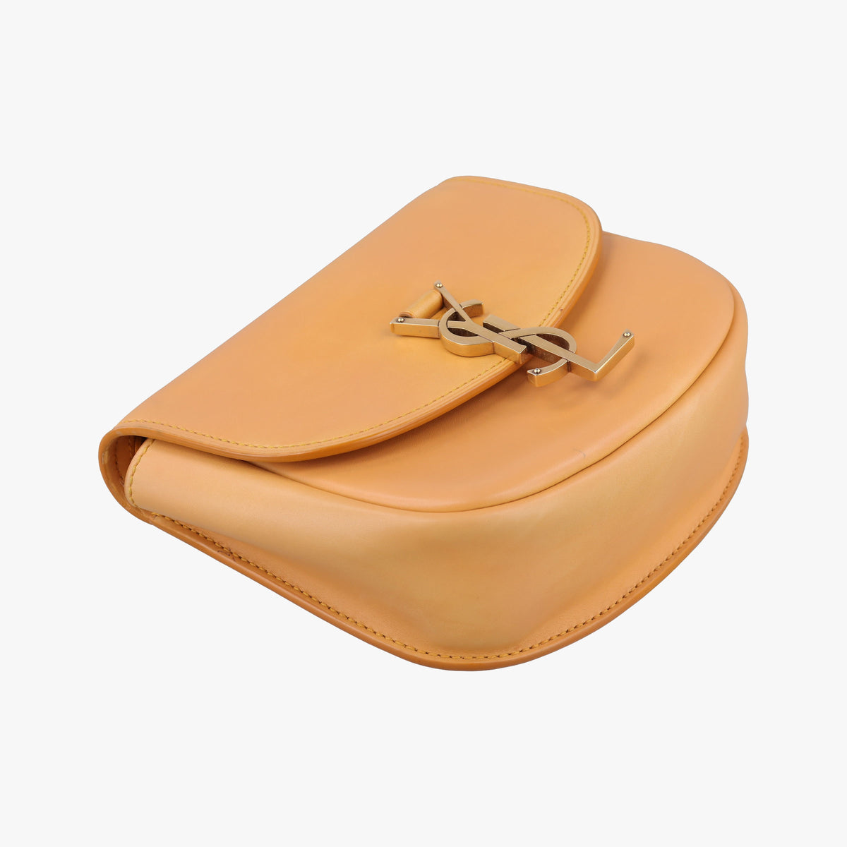 Pre-owned Yves Saint Laurent KAIA small Camel Leather 619740 shoulderbag | stylenewstar