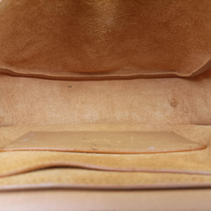 Pre-owned Yves Saint Laurent KAIA small Camel Leather 619740 shoulderbag | stylenewstar