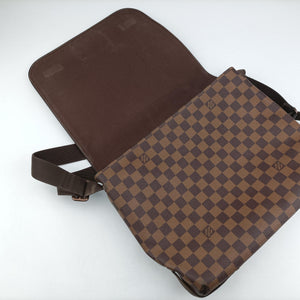 Pre-owned Louis Vuitton BROOKLYN MM EBENE Damier Canvas N51211 shoulderbag | stylenewstar