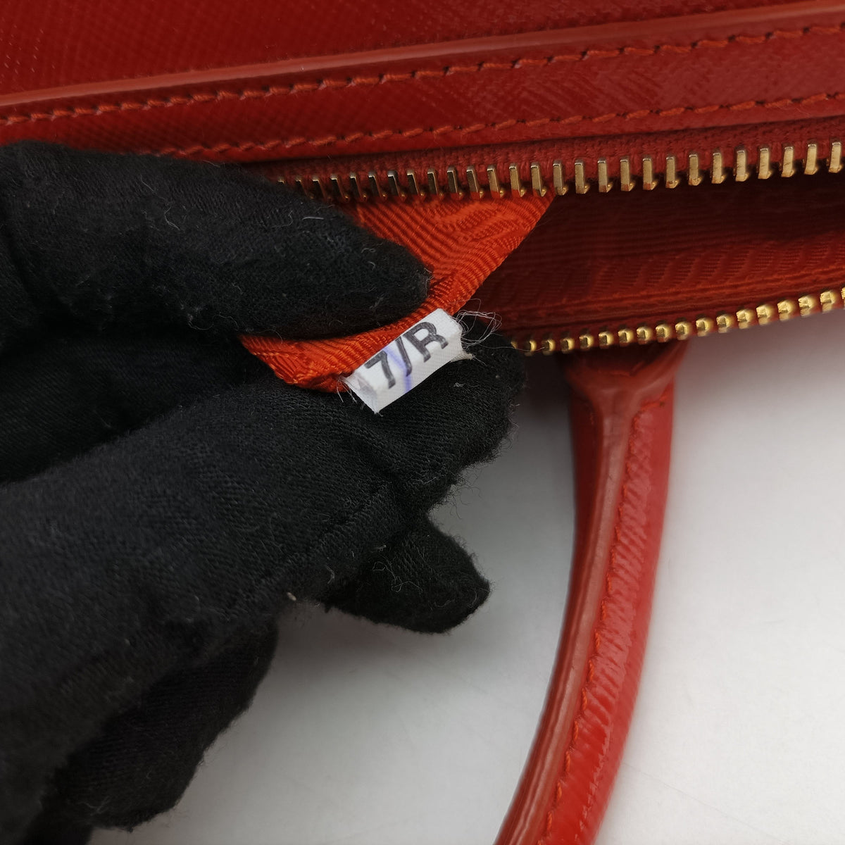 Vintage Prada Bowling Bag Orange Patent SAFFIANO Leather BL0797 shoulderbag | stylenewstar