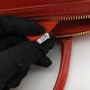Vintage Prada Bowling Bag Orange Patent SAFFIANO Leather BL0797 shoulderbag | stylenewstar