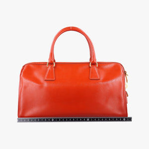 Vintage Prada Bowling Bag Orange Patent SAFFIANO Leather BL0797 shoulderbag | stylenewstar