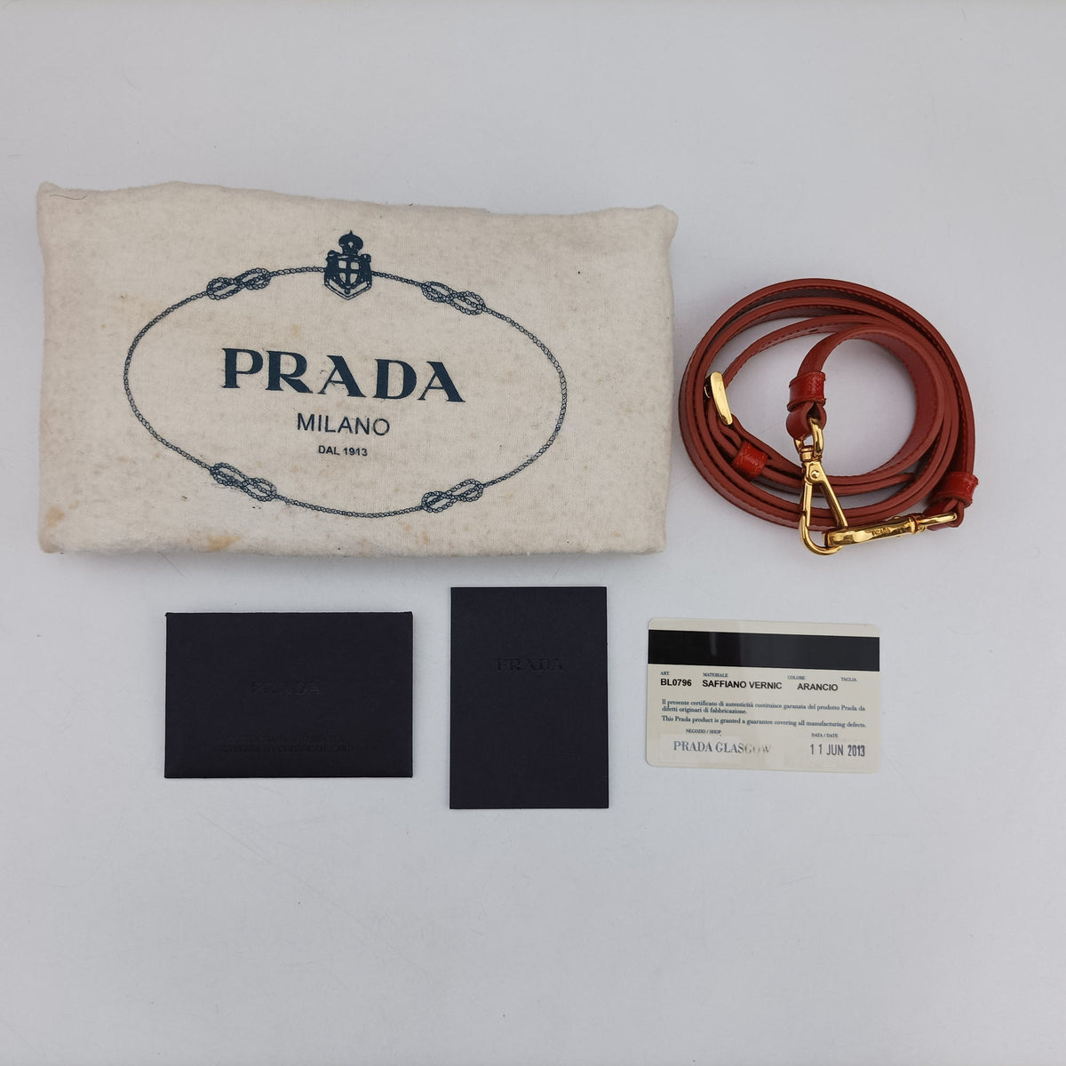 Vintage Prada Bowling Bag Orange Patent SAFFIANO Leather BL0797 shoulderbag | stylenewstar