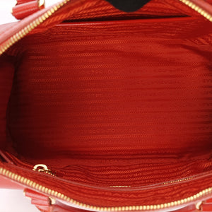 Vintage Prada Bowling Bag Orange Patent SAFFIANO Leather BL0797 shoulderbag | stylenewstar