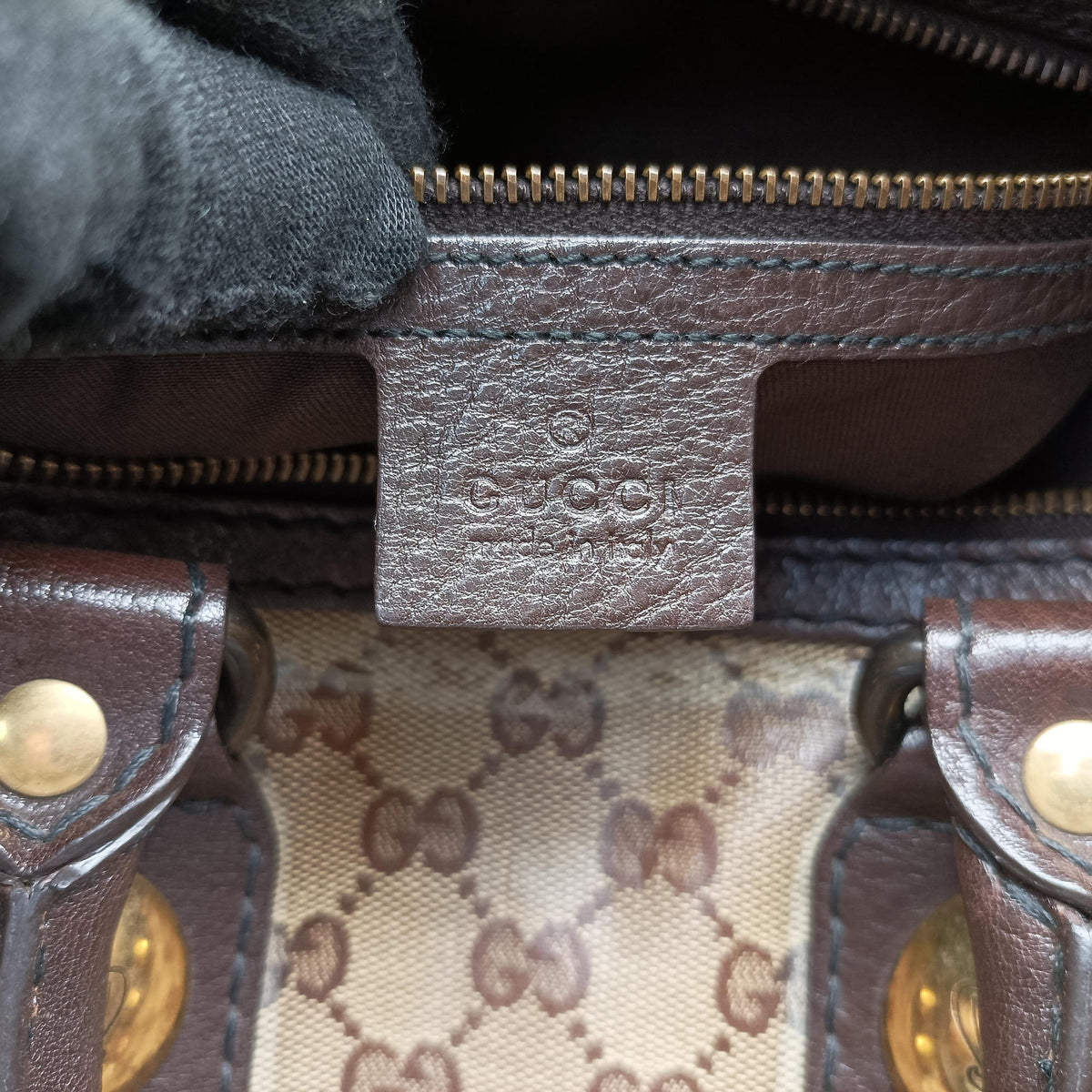 Pre-owned Gucci Babushka Brown x Multicolour PVC coated canvas 207775 handbag | stylenewstar