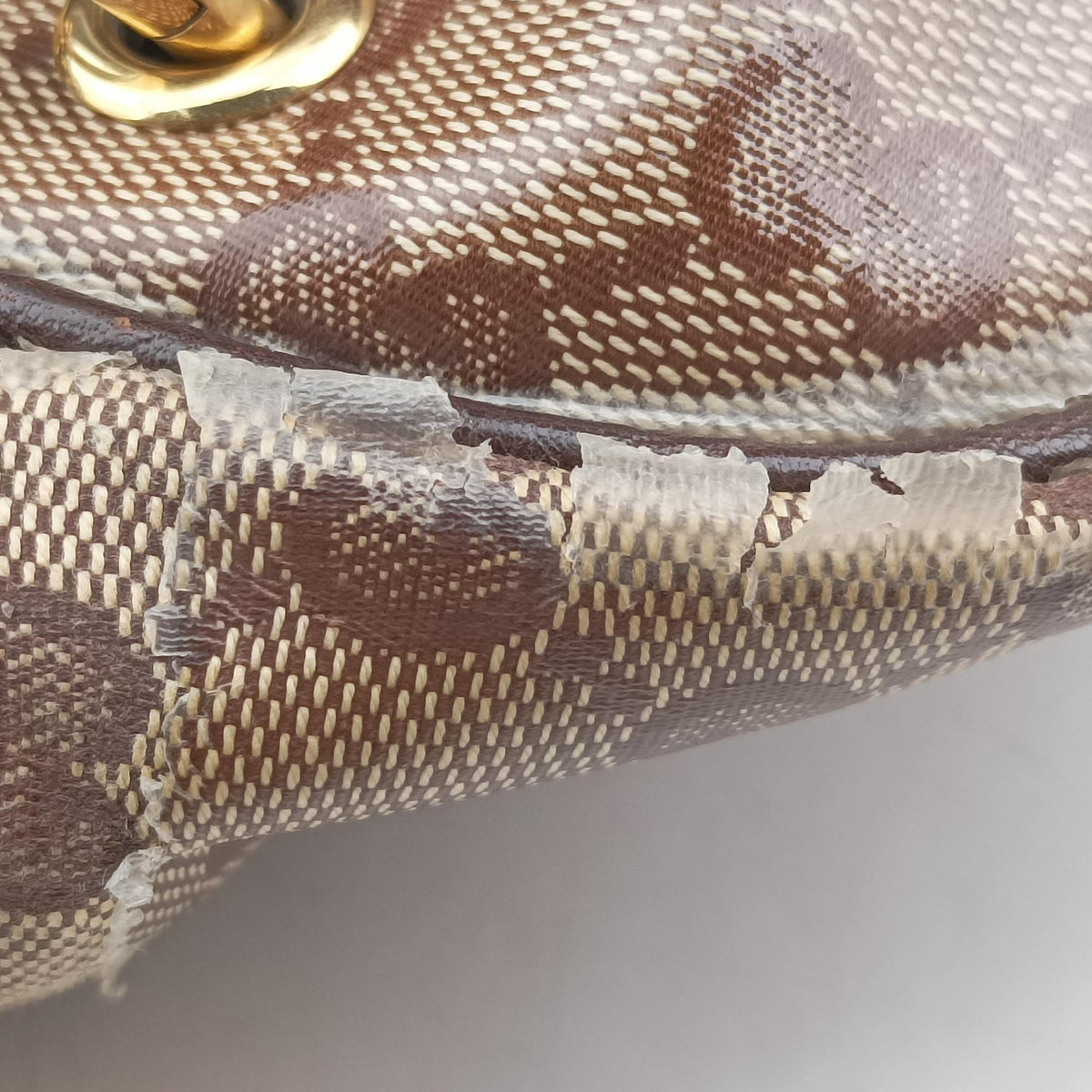 Pre-owned Gucci Babushka Brown x Multicolour PVC coated canvas 207775 handbag | stylenewstar