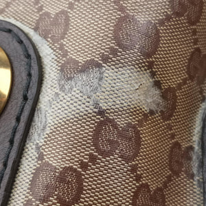 Pre-owned Gucci Babushka Brown x Multicolour PVC coated canvas 207775 handbag | stylenewstar